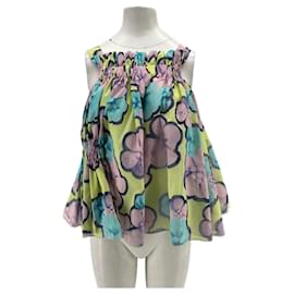 Top multicolor de poliéster morado Viktor & Rolf
