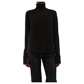 Schwarzer Rollkragenstrickpullover - Größe XS - Totême
