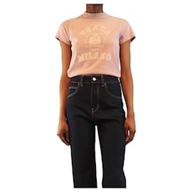 T-shirt Lilac distressed logo - taille XS - Prada