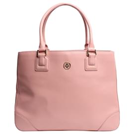 Tory Burch Borsa tote in pelle Robinson rosa