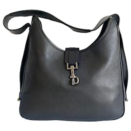 Gucci Jackie Borsa a Tracolla in Pelle Nera