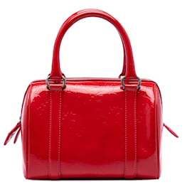 Borsa Boston Dior Red Oblique in vernice