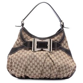 Gucci Beige Large GG Canvas Dialux Queen Hobo