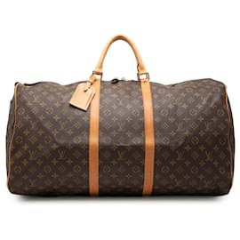 Louis Vuitton Marrone Monogram Keepall 60
