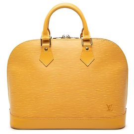 Louis Vuitton Alma PM aus gelbem Epi-Leder