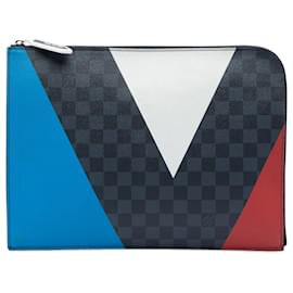 Louis Vuitton Pochette Jour GM Americas Cup in Damier Cobalt nero