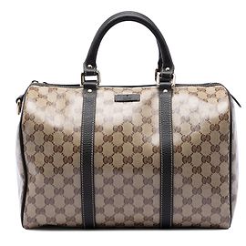 Borsa Boston Gucci Beige Medium GG Crystal Joy