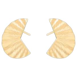 Orecchini a ventaglio in argento 925 placcato oro - Autre Marque