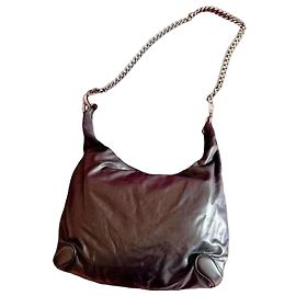 Borsa a spalla Gucci Britt Medium Hobo in pelle nera