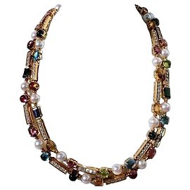 Bulgari Collar Bvlgari Allegra de Piedras Preciosas y Perlas