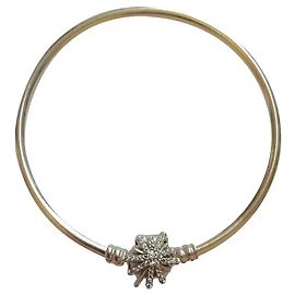 Pandora Bracciale Rigido in Argento Sterling Fiocco di Neve