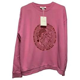 Balzac Paris Sudadera Rosa con Gráfico Santa