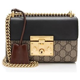 Piccola borsa a tracolla Gucci GG Supreme Padlock