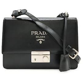 Borsa a tracolla 2WAY in pelle verniciata Prada