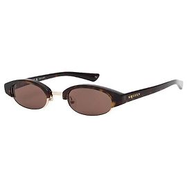Alexander McQueen Occhiali da sole ovali tartarugati
