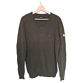 Kaporal V-Neck Sweater in Khaki Green - Autre Marque