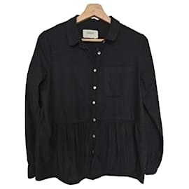Ba&sh Camisa Negra con Volantes