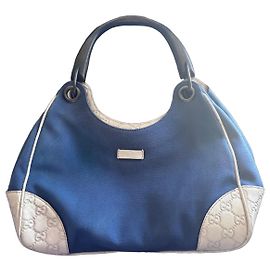 Borsa a mano Gucci in denim e pelle