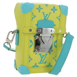 LOUIS VUITTON Monogram Playground Vertical Trunk Bag Yellow M82007 Auth 182888SM