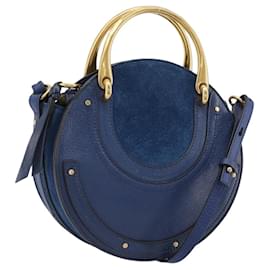Borsa Chloe Pixy in Pelle 2way Nero Oro Auth 183644V - Chloé