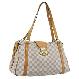 LOUIS VUITTON Damier Azur Stresa PM Tote Bag M51188 LV Auth 182197
