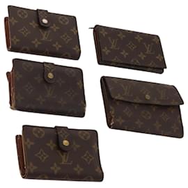 LOUIS VUITTON Portafoglio Monogram 5 Set LV Auth BA12863