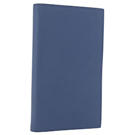 HERMES Agenda Vision II Day Planner Cover Leather Blue Auth am11742M - Hermès