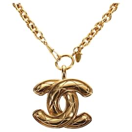 Collana CHANEL CC metallizzata Gold Tone CC Auth am11747SAM
