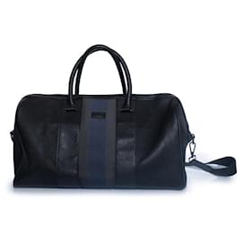 Ted Baker, borsa weekend in pelle e tela nera