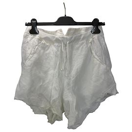 Autre Marque Lost Found Ria Dunn Pantaloncini in cotone bianco
