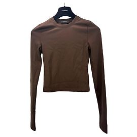 Autre Marque Wardrobe.NYC Top de manga larga marrón