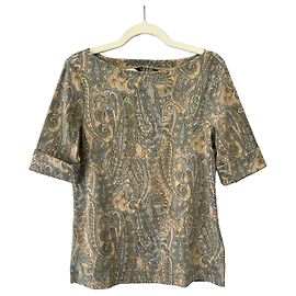 Autre Marque Lauren Ralph Lauren Top a maniche corte con stampa paisley