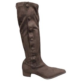 Botas Stretch em Camurça Atelier Voisin