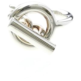 Bague Croisette Hermes en Argent 925 - Hermès