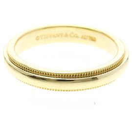 Tiffany & Co Anello Tiffany Milgrain in oro giallo 18K