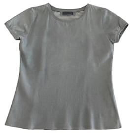 Stouls Camiseta de piel de cordero perforada - Gris verde