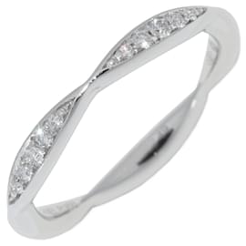 Chanel Camelia Pt950 Diamond Ring Size 8