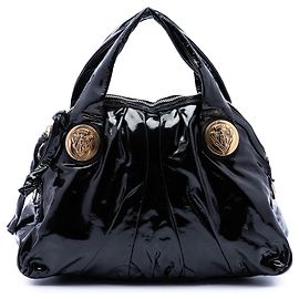 Bolso Gucci Black Large Patent Hysteria