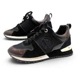 LOUIS VUITTON RUN AWAY SNEAKERS 1A3CW3 37 MONOGRAM CANVAS BOX