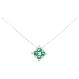 Autre Marque Collana con smeraldo e diamanti Au750
