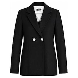 Joseph Blazer doppiopetto lana e cashmere nero