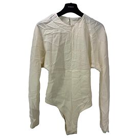 Autre Marque ST. AGNI Body manga larga mezcla de viscosa crema