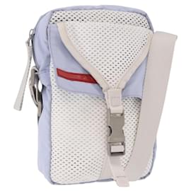 Borsa a tracolla PRADA Sports Line Nylon Blu Argento Autentica yk20492A