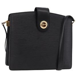 Borsa a Spalla LOUIS VUITTON Epi Capuchin Black M52342 LV Auth 183324