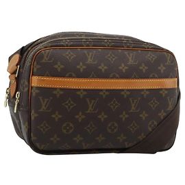 LOUIS VUITTON Monogram Reporter PM Schultertasche M45254 LV Auth 183180A
