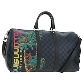 LOUIS VUITTON Damier Cobalt Keepall Bandouliere 45 Borsa N50002 LV Auth 181958M - Louis Vuitton