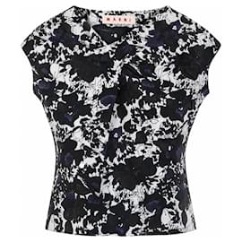 Marni Top de Algodón Estampado Floral Primavera 2006