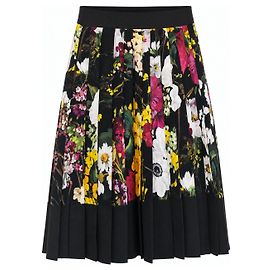Dolce & Gabbana Falda plisada floral Fall 2017