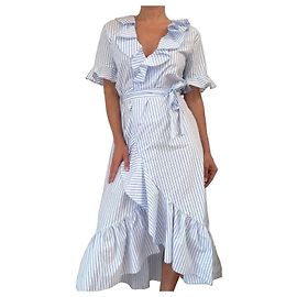 Autre Marque iBlues Gestreiftes Wickelkleid