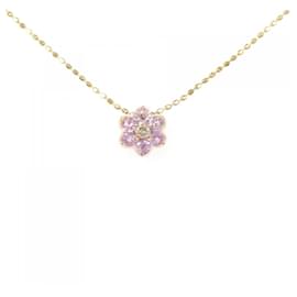 Collier en saphir et diamants Au750 Flower - Autre Marque